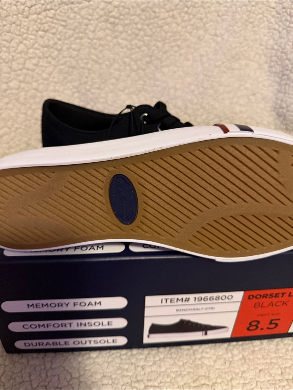 Ben Sherman Black Low-Top Canvas Sneakers - Picture 4 of 5